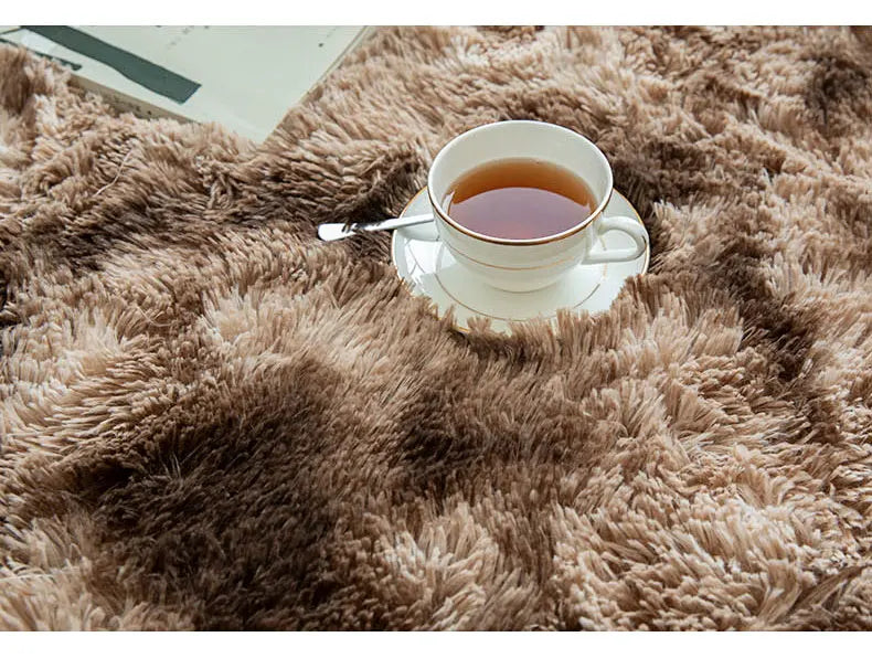 Fluffy Large Carpet Living Room Plush Lounge Rug in The Bedroom Floor Mat Soft Velvet Carpets For Children Kids Decoration 