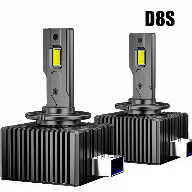 2PCS D2S D4S LED Headlight HID D1S D3S D8S LED Headlamp D2R D4R Bulb 30000LM Xenon Car Light Turbo Lamp Canbus 6000K Plug&Play