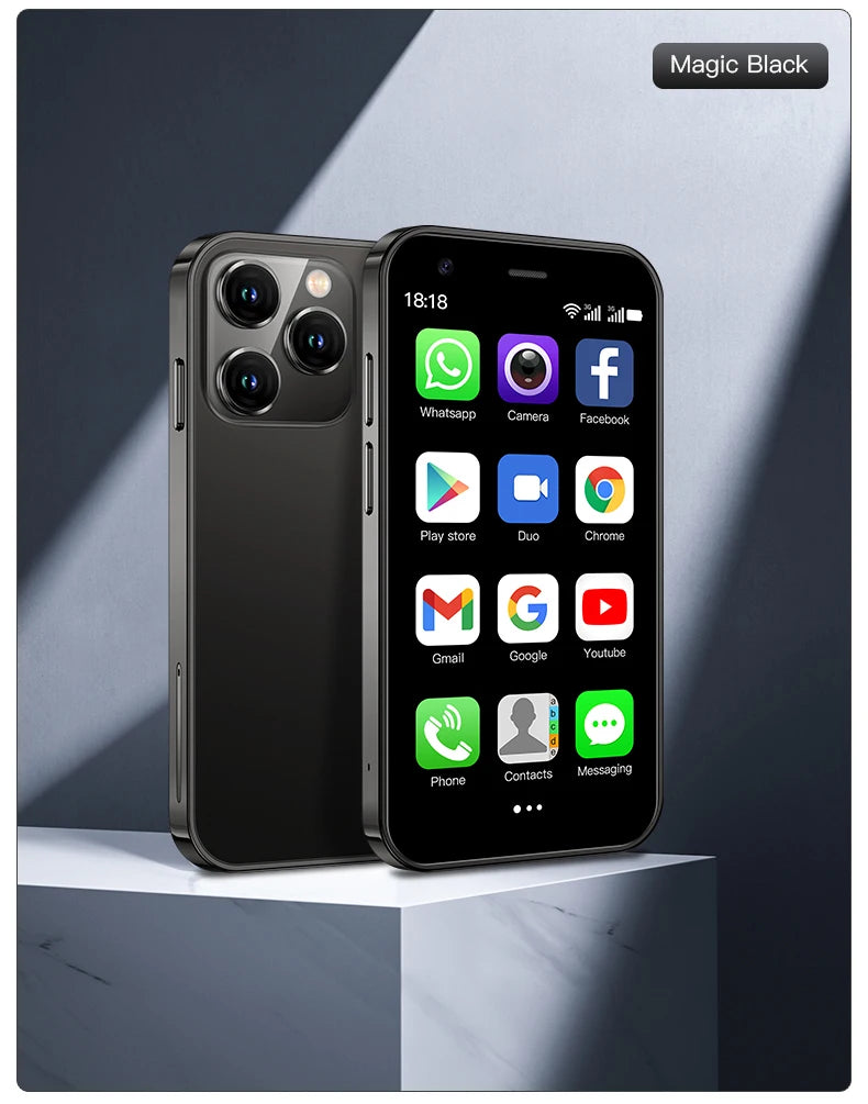 SOYES XS16/XS15 Mini Android Smartphone 3G/4G Network 2GB RAM 16GB ROM 3" Display 5MP Camera Dual SIM With Play Store WhatsAPP