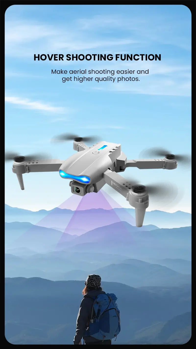 Uusi E99 PRO Drones GPS Professional 8K HD-kameralla FPV 5G Wifi Harjaton moottori Taitettava RC-nelikopteri esteiden välttäminen Dron