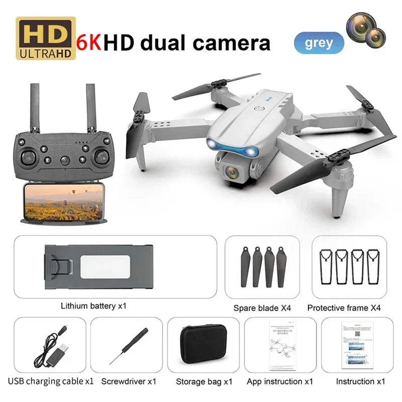 Uusi E99 PRO Drones GPS Professional 8K HD-kameralla FPV 5G Wifi Harjaton moottori Taitettava RC-nelikopteri esteiden välttäminen Dron