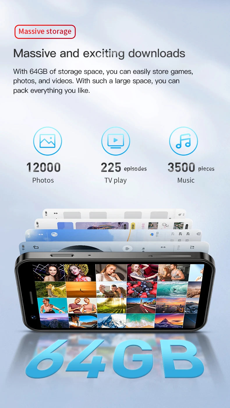 SOYES XS16/XS15 Mini Android Smartphone 3G/4G Network 2GB RAM 16GB ROM 3" Display 5MP Camera Dual SIM With Play Store WhatsAPP