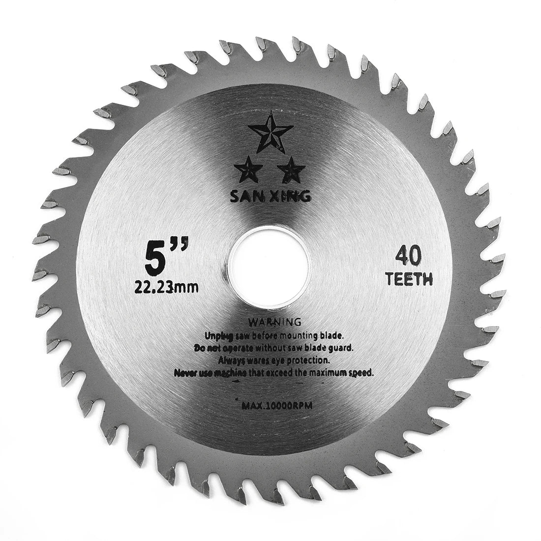 5inch 125mm Cutting Disc Mini Circular Saw Blade For Wood Plastic Metal Rotating Carbide Cutting Tools 40 Teeth 12000 Max RPM