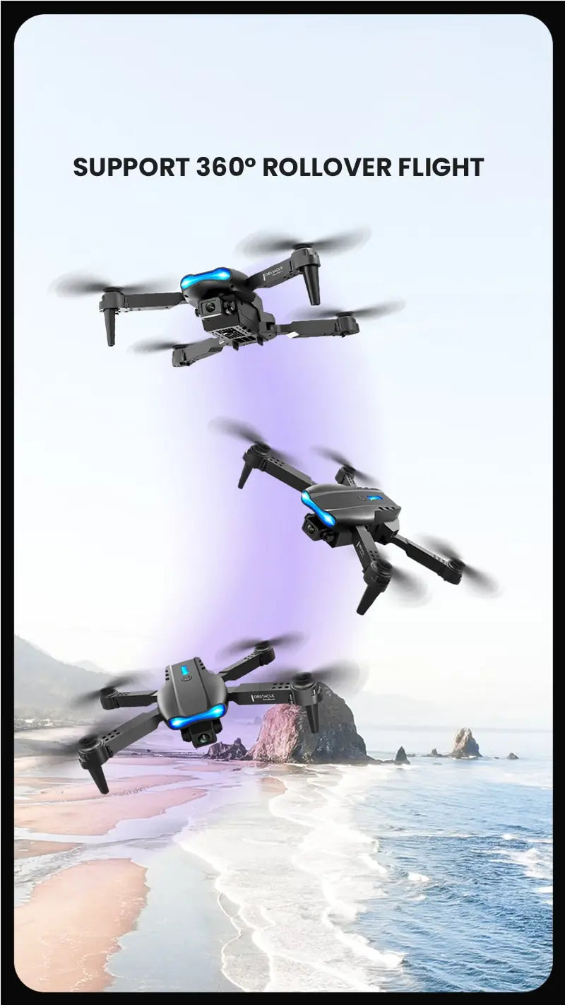 Uusi E99 PRO Drones GPS Professional 8K HD-kameralla FPV 5G Wifi Harjaton moottori Taitettava RC-nelikopteri esteiden välttäminen Dron