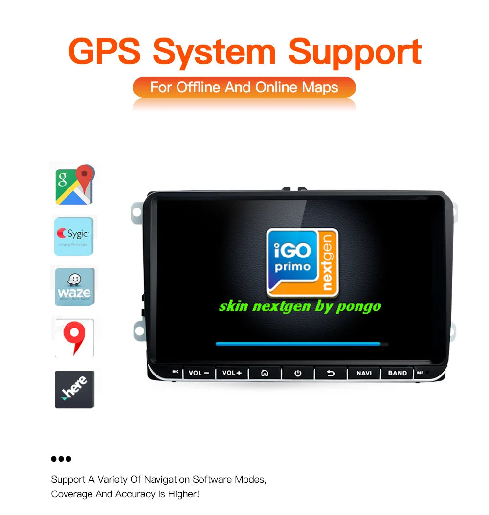 GATAXASKY 9" Car Radio multimedia player For VW Volkswagen Passat B7 B6 Golf Touran Polo Tiguan Jetta 2 din Android 12 Carplay