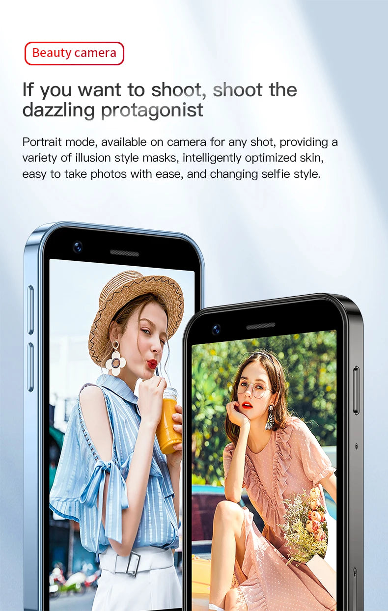 SOYES XS16/XS15 Mini Android Smartphone 3G/4G Network 2GB RAM 16GB ROM 3" Display 5MP Camera Dual SIM With Play Store WhatsAPP