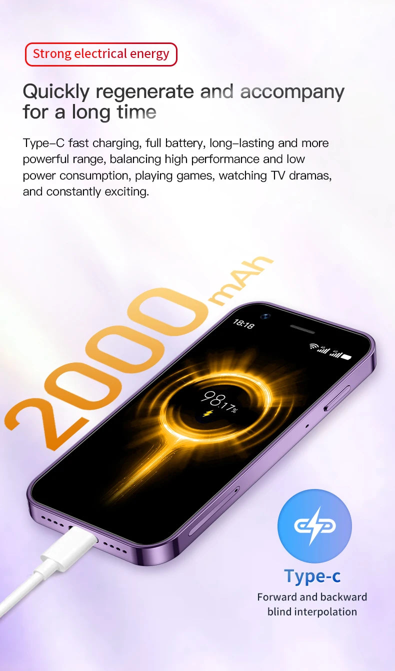SOYES XS16/XS15 Mini Android Smartphone 3G/4G Network 2GB RAM 16GB ROM 3" Display 5MP Camera Dual SIM With Play Store WhatsAPP