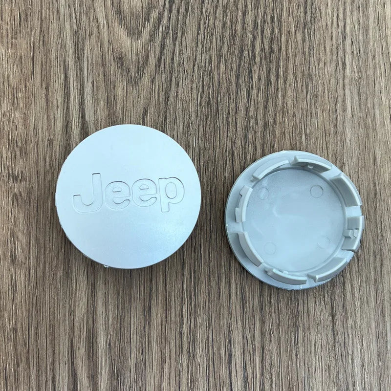 4Pcs 55mm 63mm Jeep Logo Hub Caps Car Wheel Center Cover For Jeep Grand Cherokee Wrangler JK Gladiator Compass Renegade Patriot