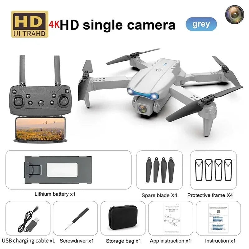 Uusi E99 PRO Drones GPS Professional 8K HD-kameralla FPV 5G Wifi Harjaton moottori Taitettava RC-nelikopteri esteiden välttäminen Dron