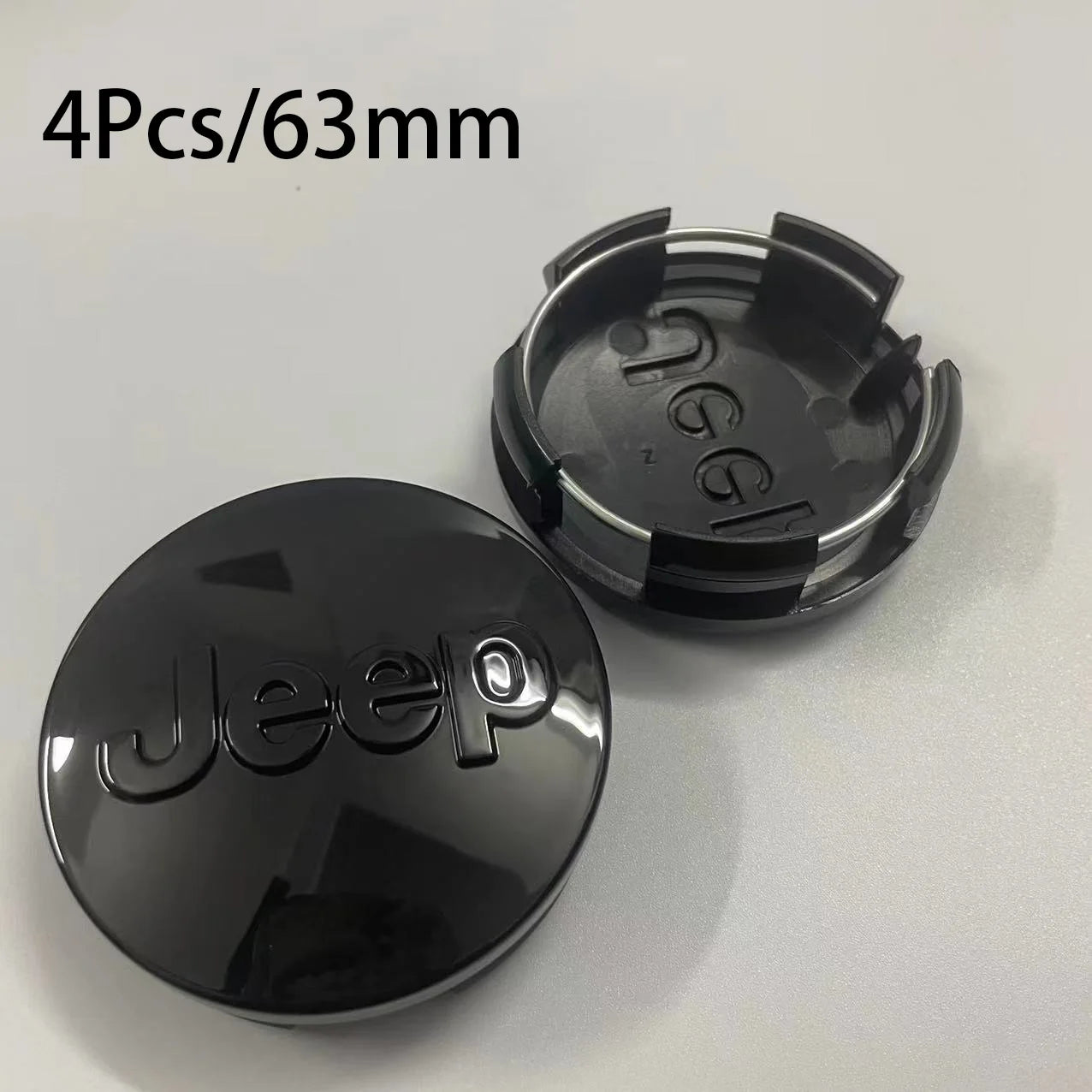 4Pcs 55mm 63mm Jeep Logo Hub Caps Car Wheel Center Cover For Jeep Grand Cherokee Wrangler JK Gladiator Compass Renegade Patriot