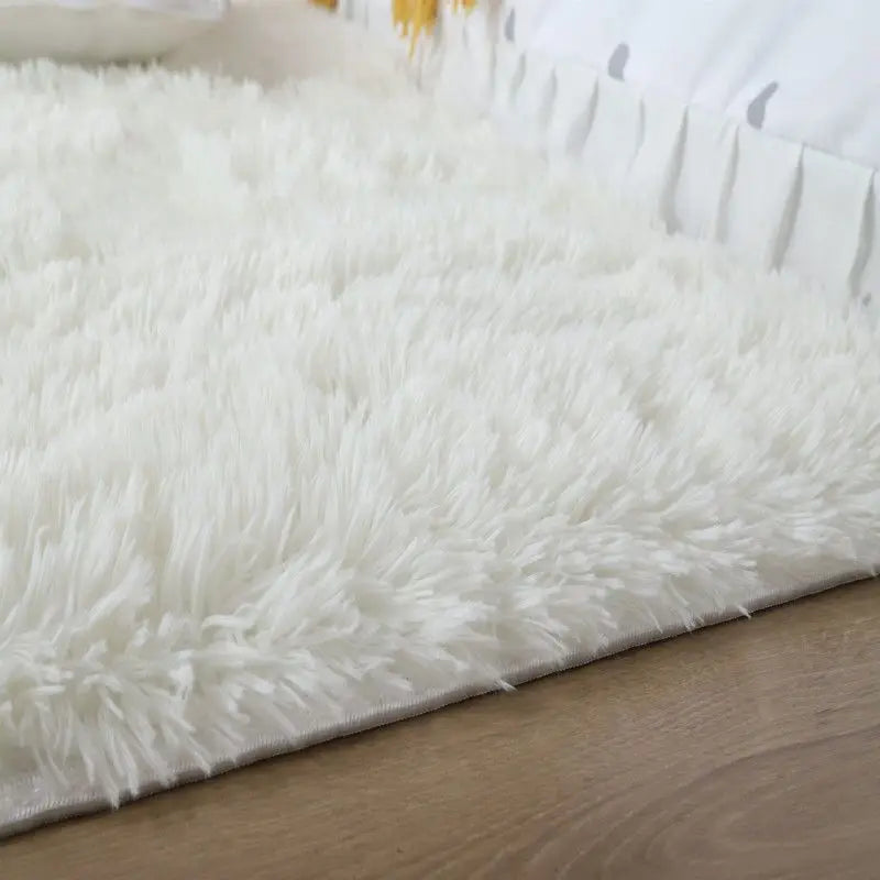 Fluffy Large Carpet Living Room Plush Lounge Rug in The Bedroom Floor Mat Soft Velvet Carpets For Children Kids Decoration 
