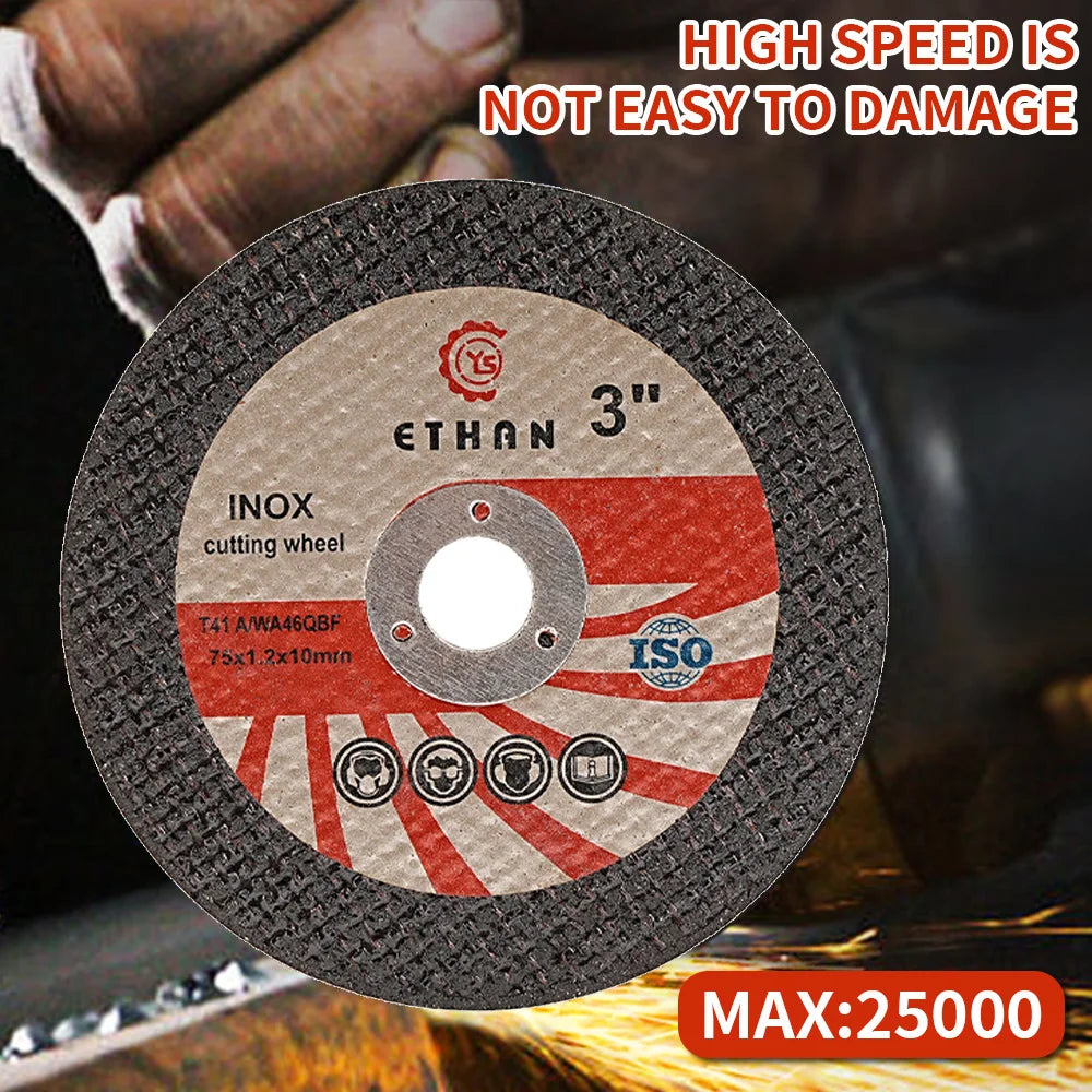 Sbestily 10pcs 75mm Circular Resin Saw Blade Mini Cutting Disc Metal Fast Cut Grinding Wheel for Angle Grinder Accessories