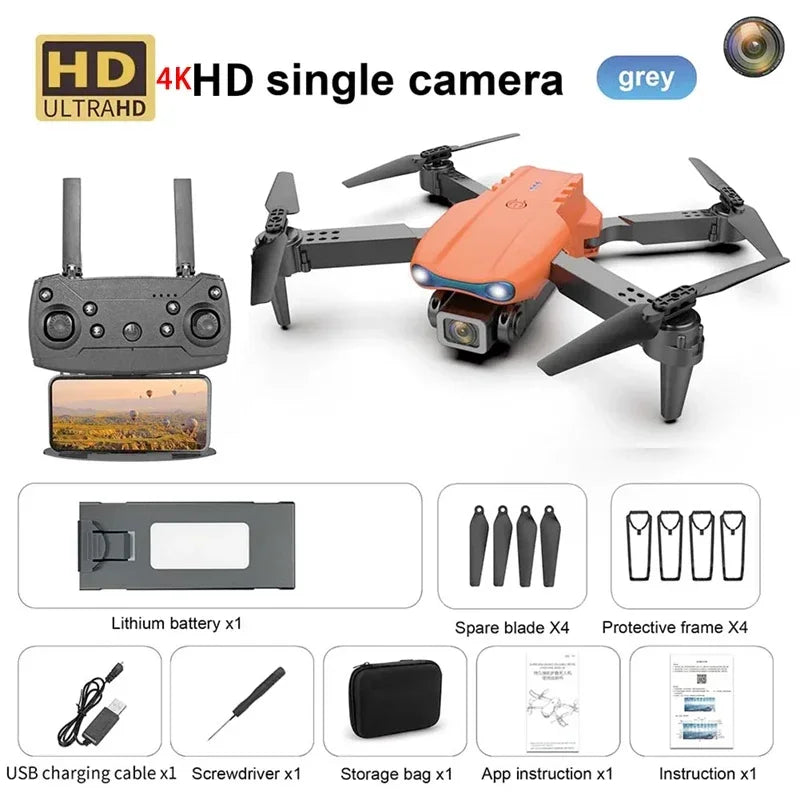 Uusi E99 PRO Drones GPS Professional 8K HD-kameralla FPV 5G Wifi Harjaton moottori Taitettava RC-nelikopteri esteiden välttäminen Dron