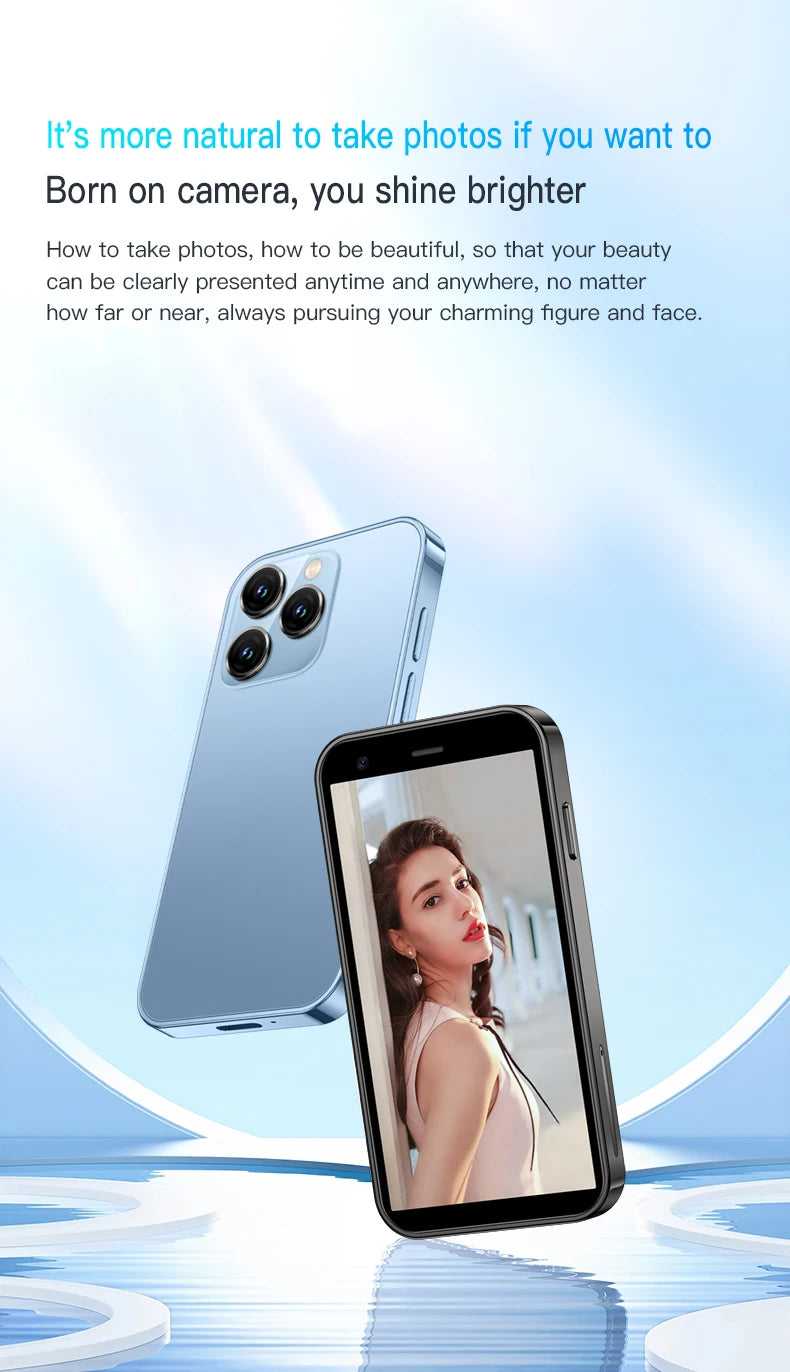 SOYES XS16/XS15 Mini Android Smartphone 3G/4G Network 2GB RAM 16GB ROM 3" Display 5MP Camera Dual SIM With Play Store WhatsAPP