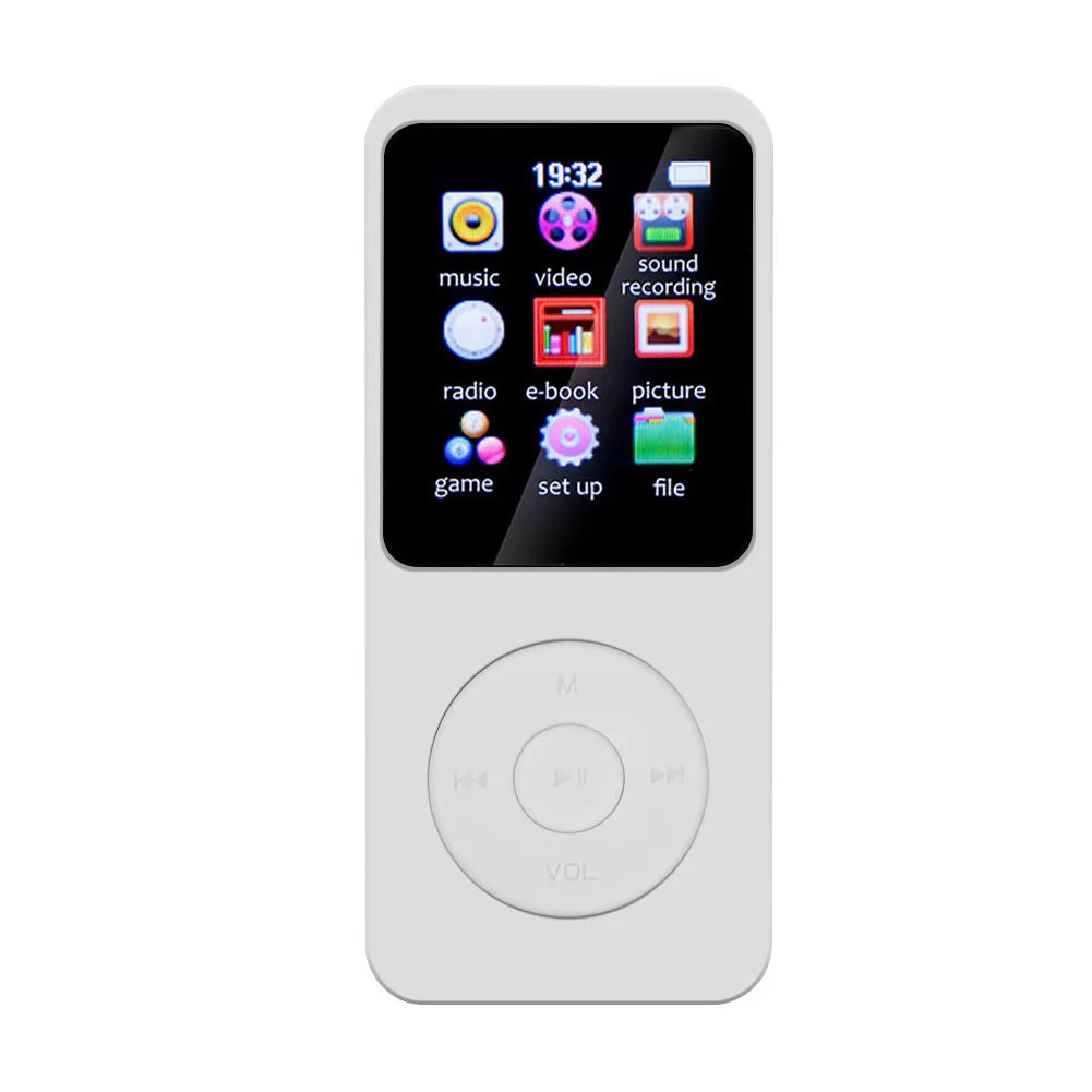 MP3 Player 1.8 in Screen HiFi Lossless Music Player Bluetooth-Compatible5.4 Type-C Music Stereo Player Built-in Speaker for Kids