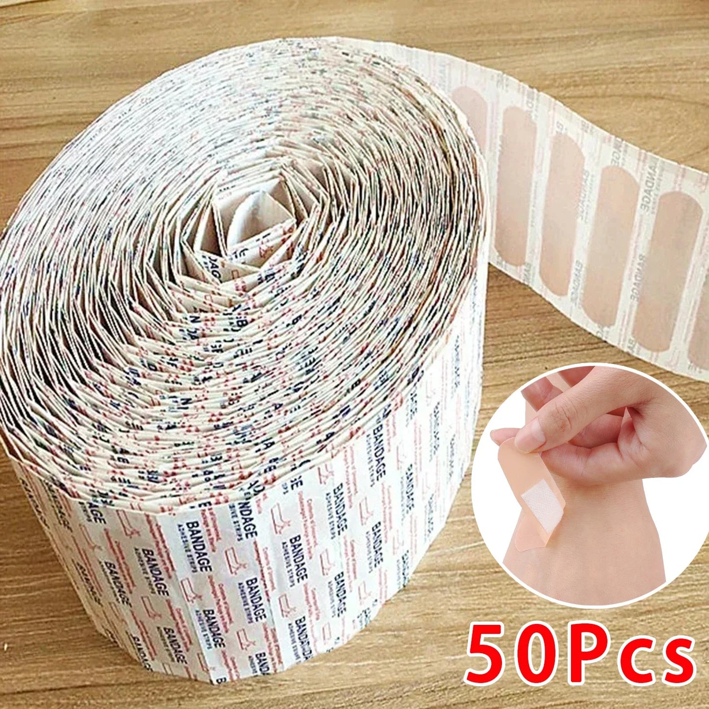 Band-Aids Vedenpitävä Hengittävä Tyyny Liima Kipsi Haavan Hemostaasi Tarranauha Ensiapuside Lääketieteellinen sideharso