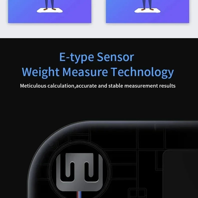 BMI Bluetooth Fat Scale Älykäs digitaalinen kylpyhuonepaino Langaton painovaaka USB-ladattava älypuhelinsovellus