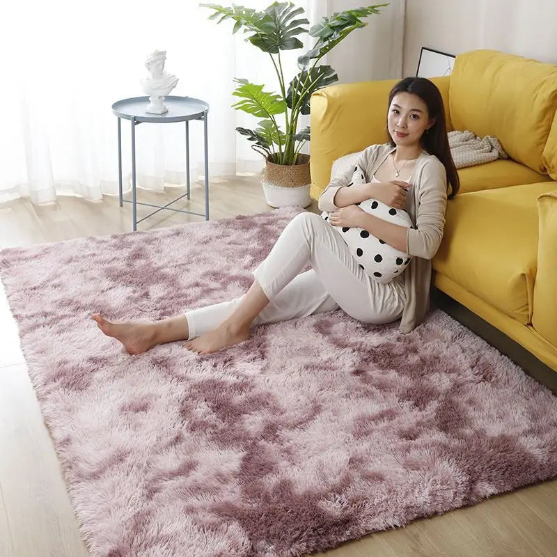 Fluffy Large Carpet Living Room Plush Lounge Rug in The Bedroom Floor Mat Soft Velvet Carpets For Children Kids Decoration 