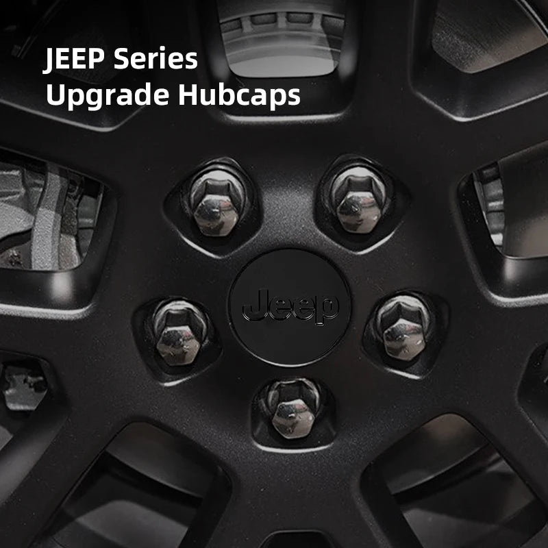 4Pcs 55mm 63mm Jeep Logo Hub Caps Car Wheel Center Cover For Jeep Grand Cherokee Wrangler JK Gladiator Compass Renegade Patriot