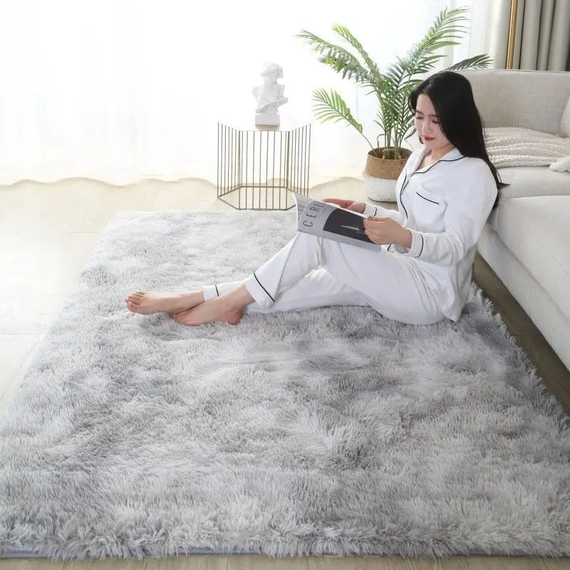 Fluffy Large Carpet Living Room Plush Lounge Rug in The Bedroom Floor Mat Soft Velvet Carpets For Children Kids Decoration 