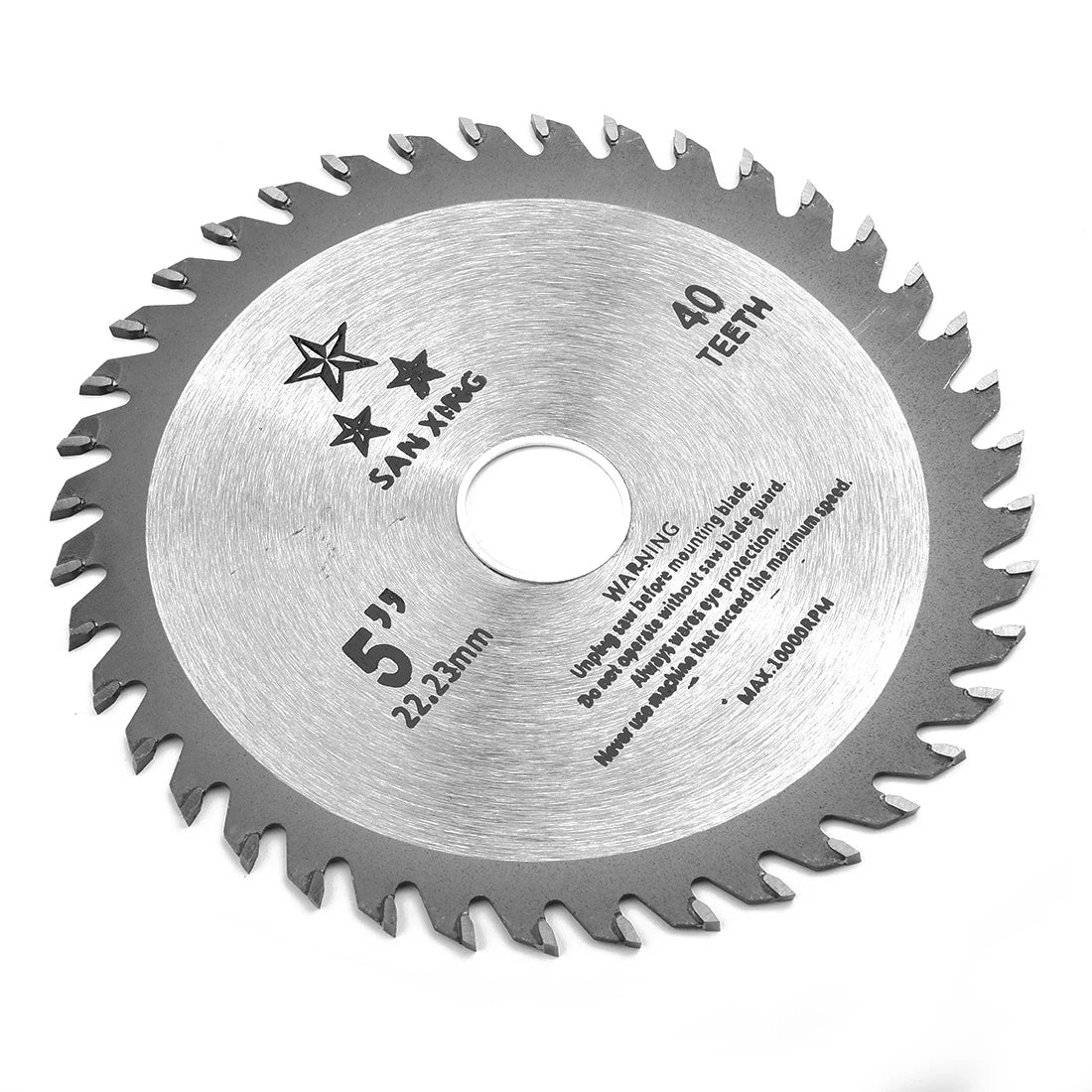 5inch 125mm Cutting Disc Mini Circular Saw Blade For Wood Plastic Metal Rotating Carbide Cutting Tools 40 Teeth 12000 Max RPM