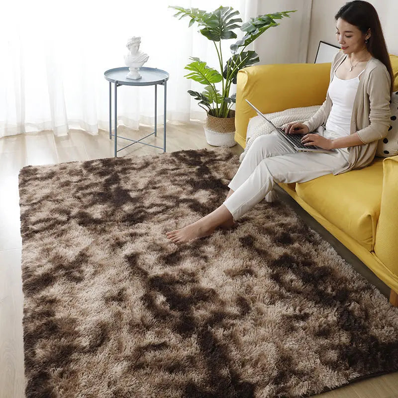 Fluffy Large Carpet Living Room Plush Lounge Rug in The Bedroom Floor Mat Soft Velvet Carpets For Children Kids Decoration 