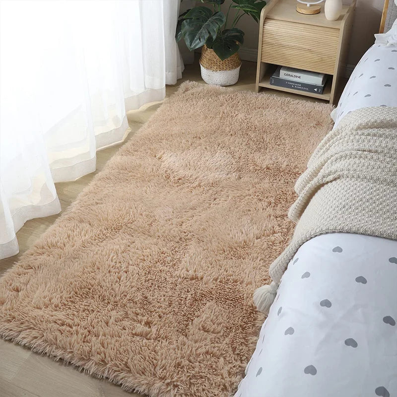 Fluffy Large Carpet Living Room Plush Lounge Rug in The Bedroom Floor Mat Soft Velvet Carpets For Children Kids Decoration 