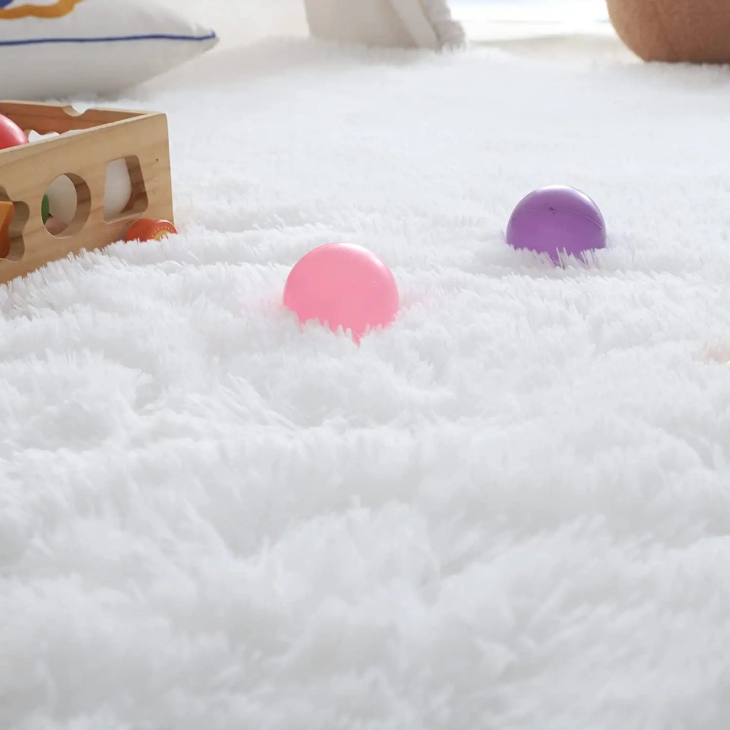 Fluffy Large Carpet Living Room Plush Lounge Rug in The Bedroom Floor Mat Soft Velvet Carpets For Children Kids Decoration 