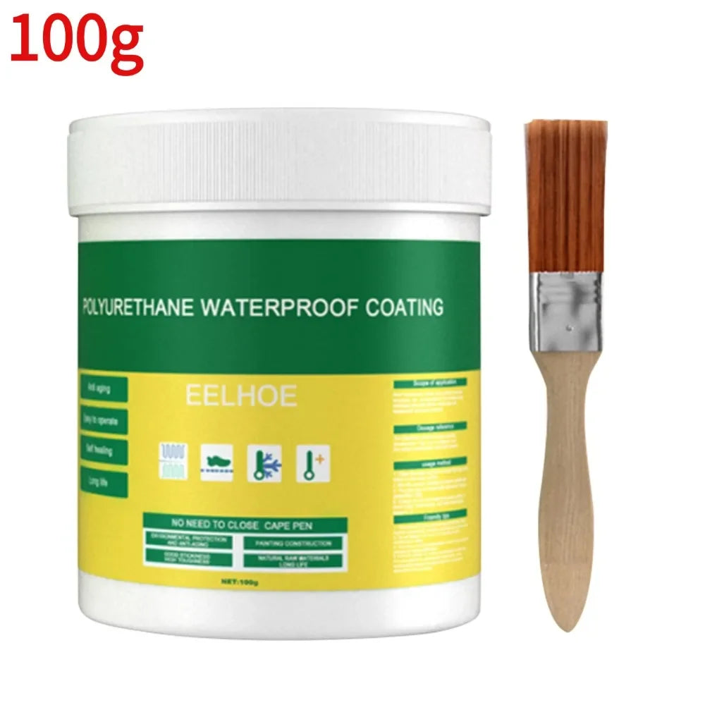 1/2/3Pcs Waterproof Coating Sealant Agent Transparent Invisible Paste Glue With Brush Restore Adhesive Roof Bathroom 30/100/300g