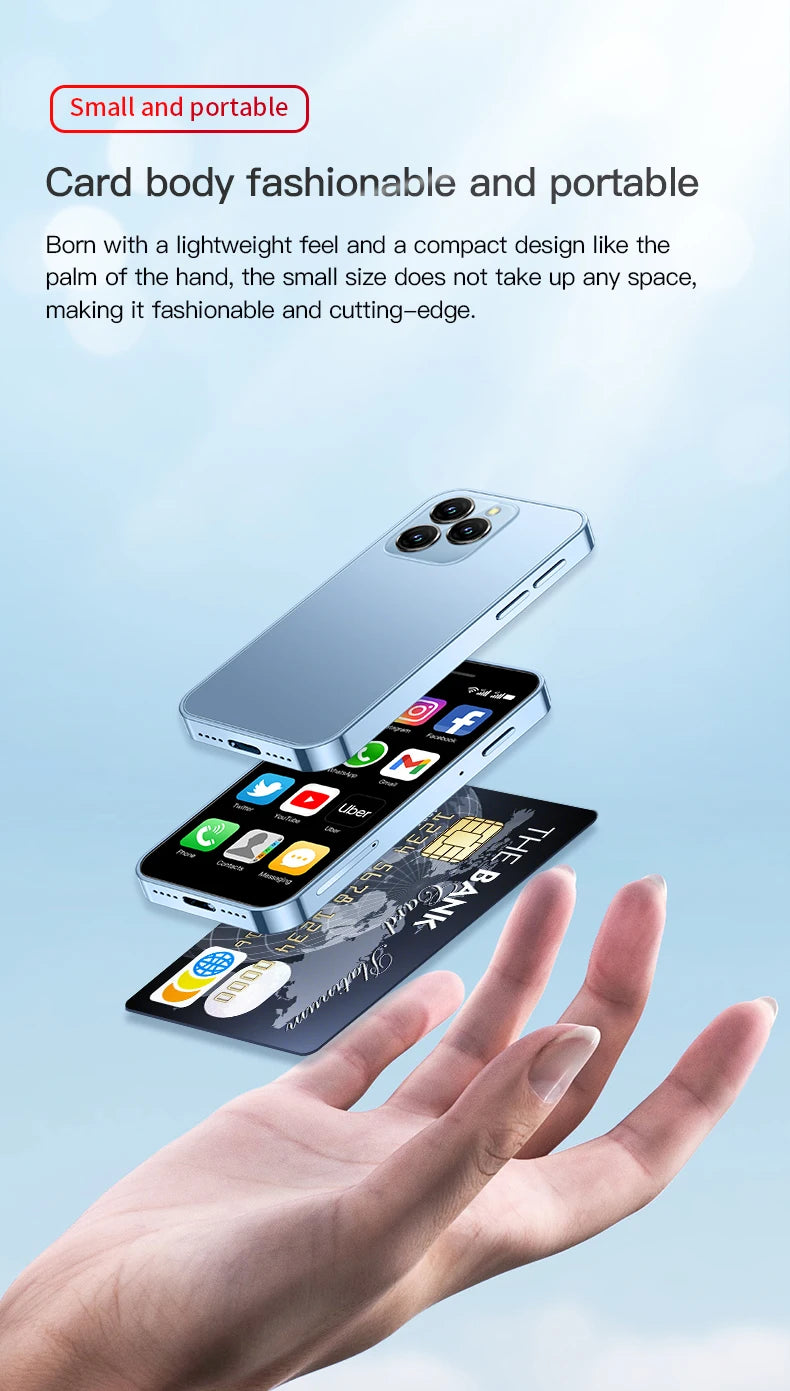 SOYES XS16/XS15 Mini Android Smartphone 3G/4G Network 2GB RAM 16GB ROM 3" Display 5MP Camera Dual SIM With Play Store WhatsAPP