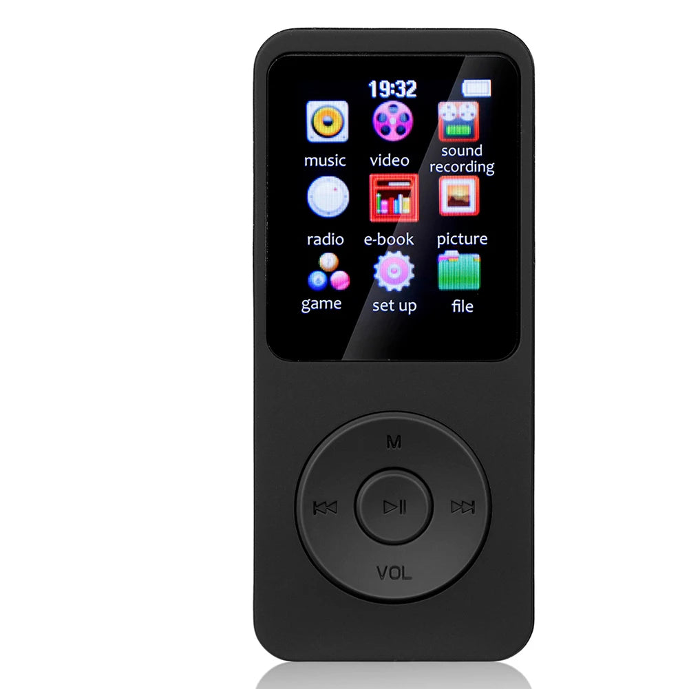 MP3 Player 1.8 in Screen HiFi Lossless Music Player Bluetooth-Compatible5.4 Type-C Music Stereo Player Built-in Speaker for Kids