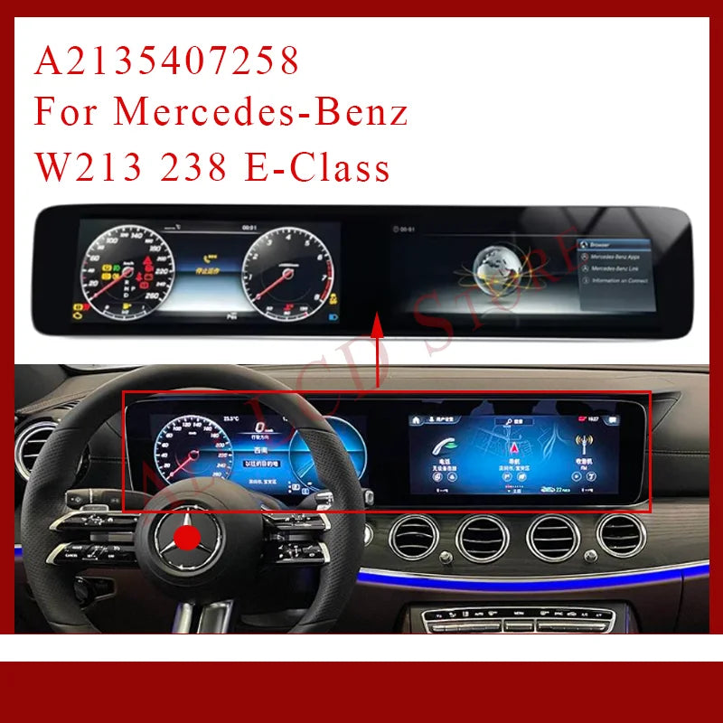 Original A2135407258 For Mercedes-Benz W213 238 E-Class Instrument Center Display Single Screen Assembly LCD Damage Replaceme