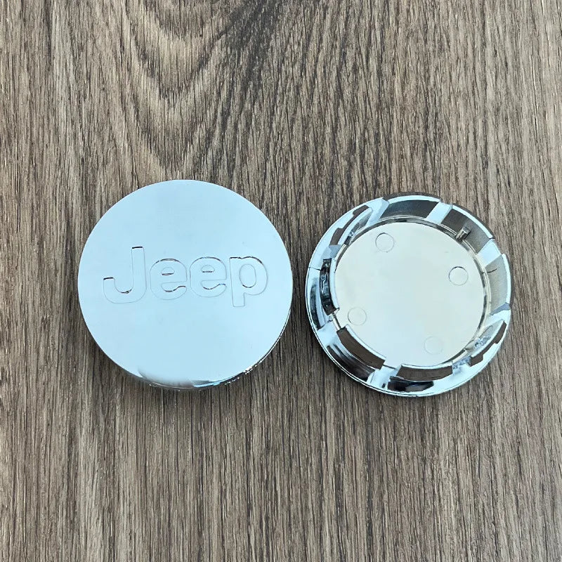 4Pcs 55mm 63mm Jeep Logo Hub Caps Car Wheel Center Cover For Jeep Grand Cherokee Wrangler JK Gladiator Compass Renegade Patriot