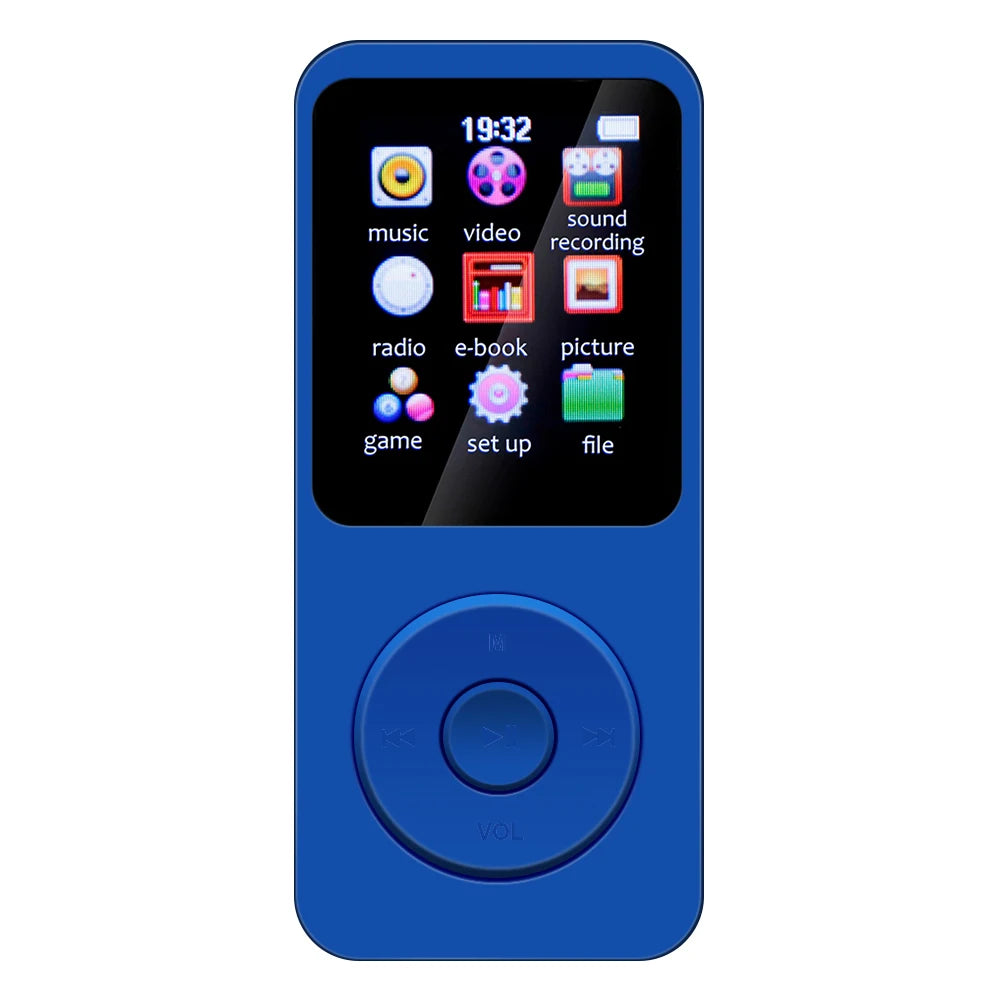 MP3 Player 1.8 in Screen HiFi Lossless Music Player Bluetooth-Compatible5.4 Type-C Music Stereo Player Built-in Speaker for Kids