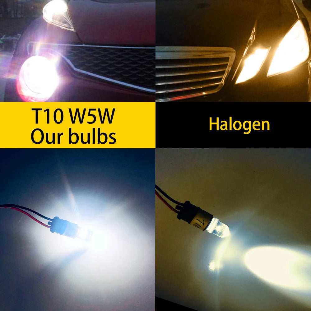 2/4/6/8/10/20 PCS CANBUS T10 W5W LED Bulbs 12V 24V 4014-26SMD 6500K White Car Interior Dome Courtesy Trunk License Plate Lights