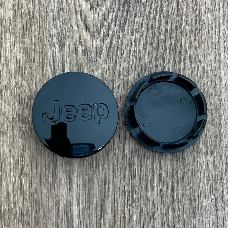 4Pcs 55mm 63mm Jeep Logo Hub Caps Car Wheel Center Cover For Jeep Grand Cherokee Wrangler JK Gladiator Compass Renegade Patriot