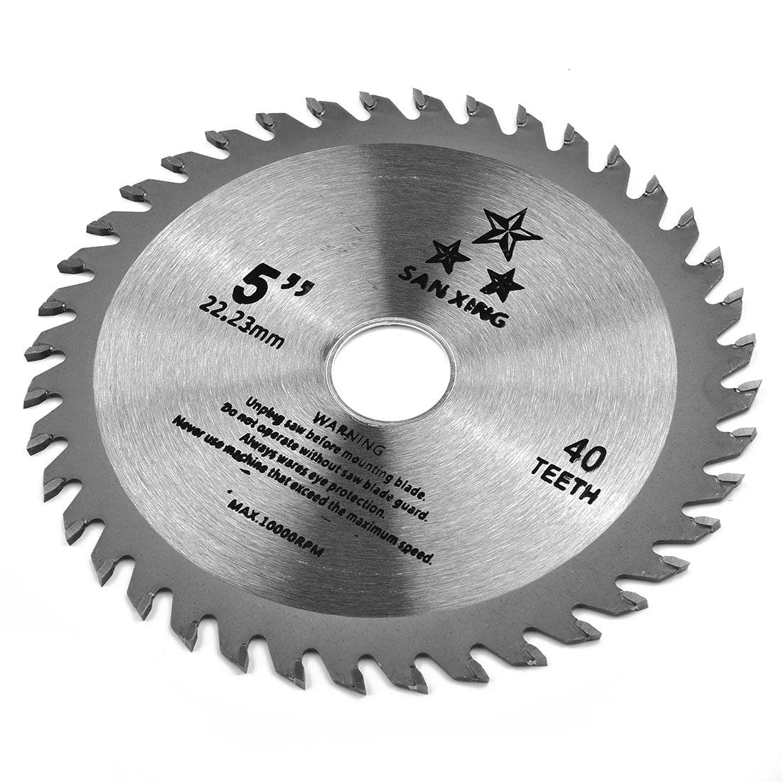 5inch 125mm Cutting Disc Mini Circular Saw Blade For Wood Plastic Metal Rotating Carbide Cutting Tools 40 Teeth 12000 Max RPM