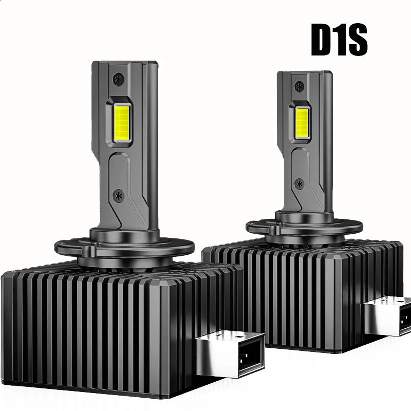 2PCS D2S D4S LED Headlight HID D1S D3S D8S LED Headlamp D2R D4R Bulb 30000LM Xenon Car Light Turbo Lamp Canbus 6000K Plug&Play