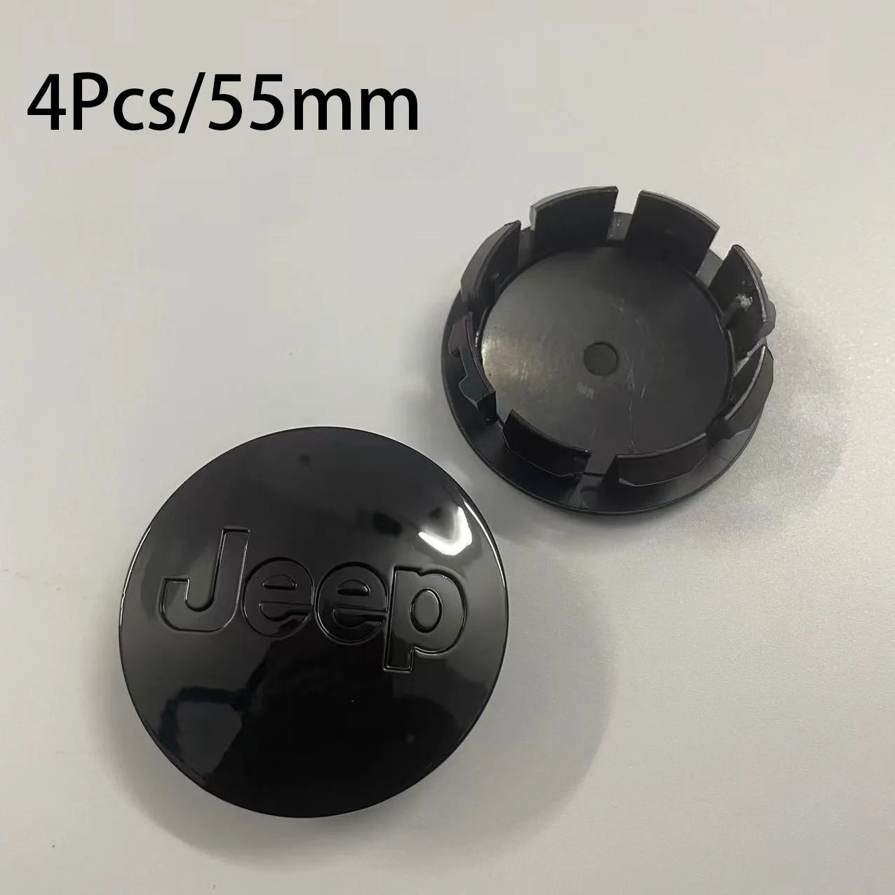 4Pcs 55mm 63mm Jeep Logo Hub Caps Car Wheel Center Cover For Jeep Grand Cherokee Wrangler JK Gladiator Compass Renegade Patriot