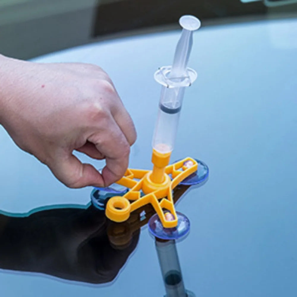 Windshield Car Crack Repair Kit DIY Window Mobile Screen Kit Cure Glue Car Glass Scratch Crack Repair Accessories Clean Neat