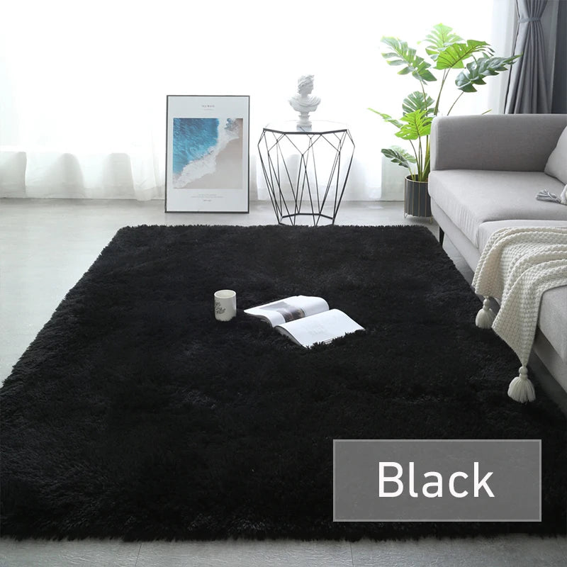 Fluffy Large Carpet Living Room Plush Lounge Rug in The Bedroom Floor Mat Soft Velvet Carpets For Children Kids Decoration 