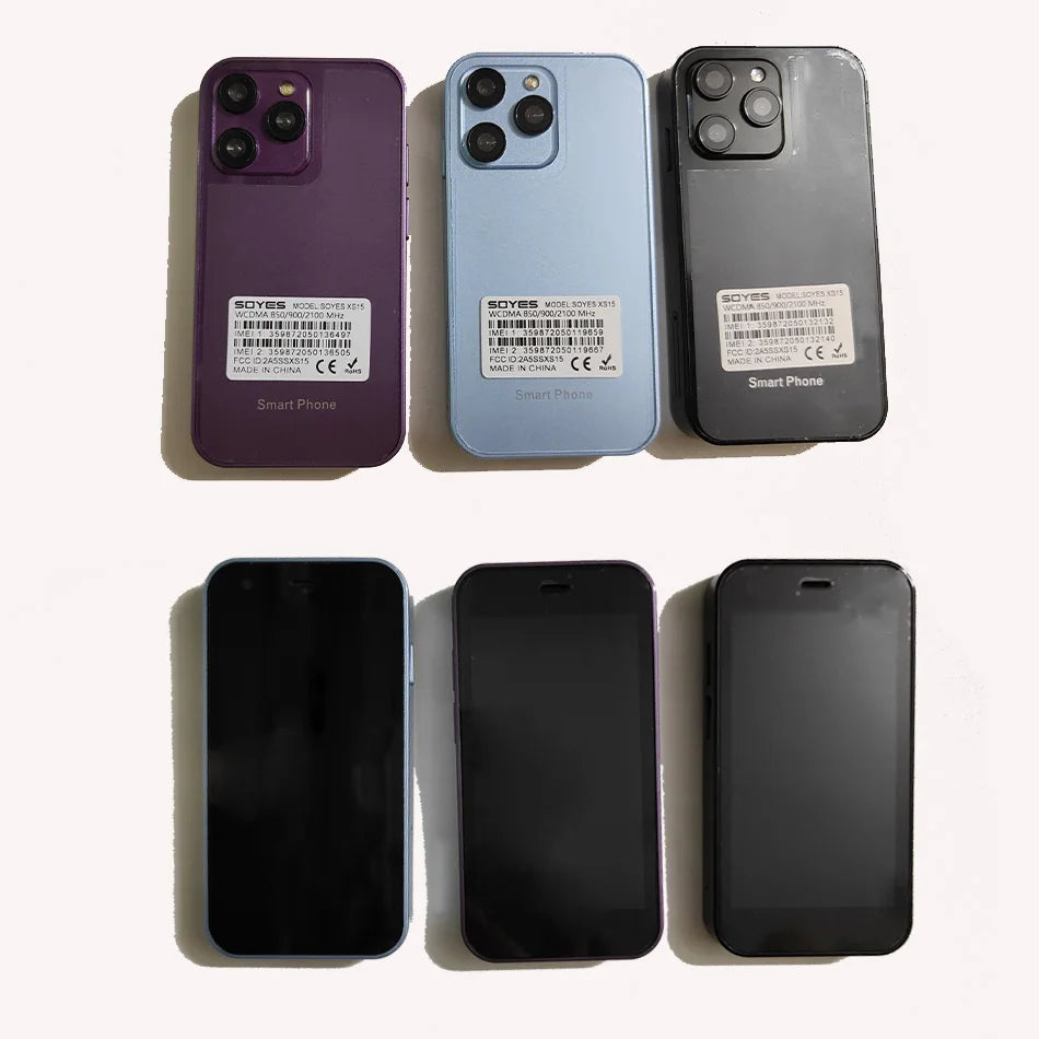 SOYES XS16/XS15 Mini Android Smartphone 3G/4G Network 2GB RAM 16GB ROM 3" Display 5MP Camera Dual SIM With Play Store WhatsAPP