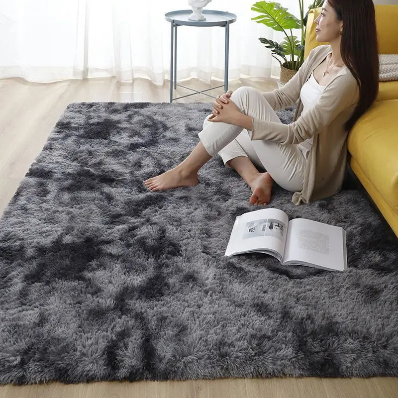 Fluffy Large Carpet Living Room Plush Lounge Rug in The Bedroom Floor Mat Soft Velvet Carpets For Children Kids Decoration 