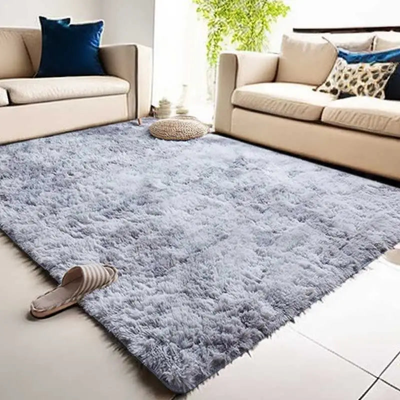 Fluffy Large Carpet Living Room Plush Lounge Rug in The Bedroom Floor Mat Soft Velvet Carpets For Children Kids Decoration 