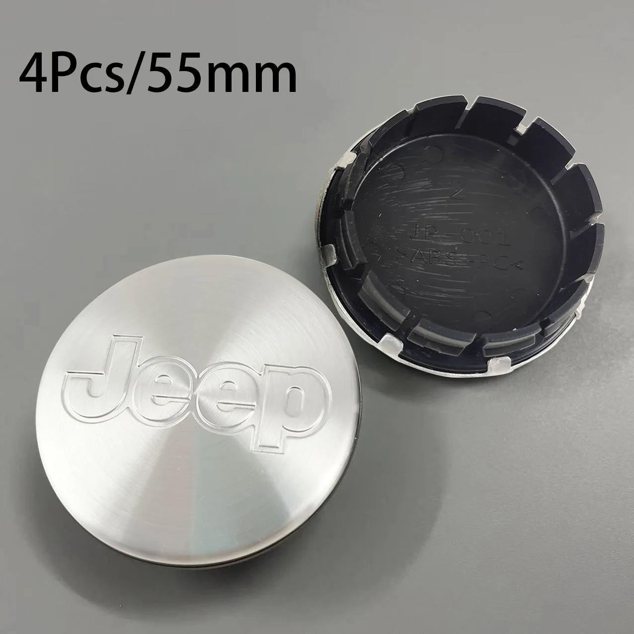 4Pcs 55mm 63mm Jeep Logo Hub Caps Car Wheel Center Cover For Jeep Grand Cherokee Wrangler JK Gladiator Compass Renegade Patriot