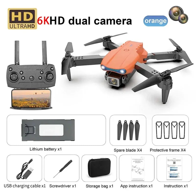 Uusi E99 PRO Drones GPS Professional 8K HD-kameralla FPV 5G Wifi Harjaton moottori Taitettava RC-nelikopteri esteiden välttäminen Dron