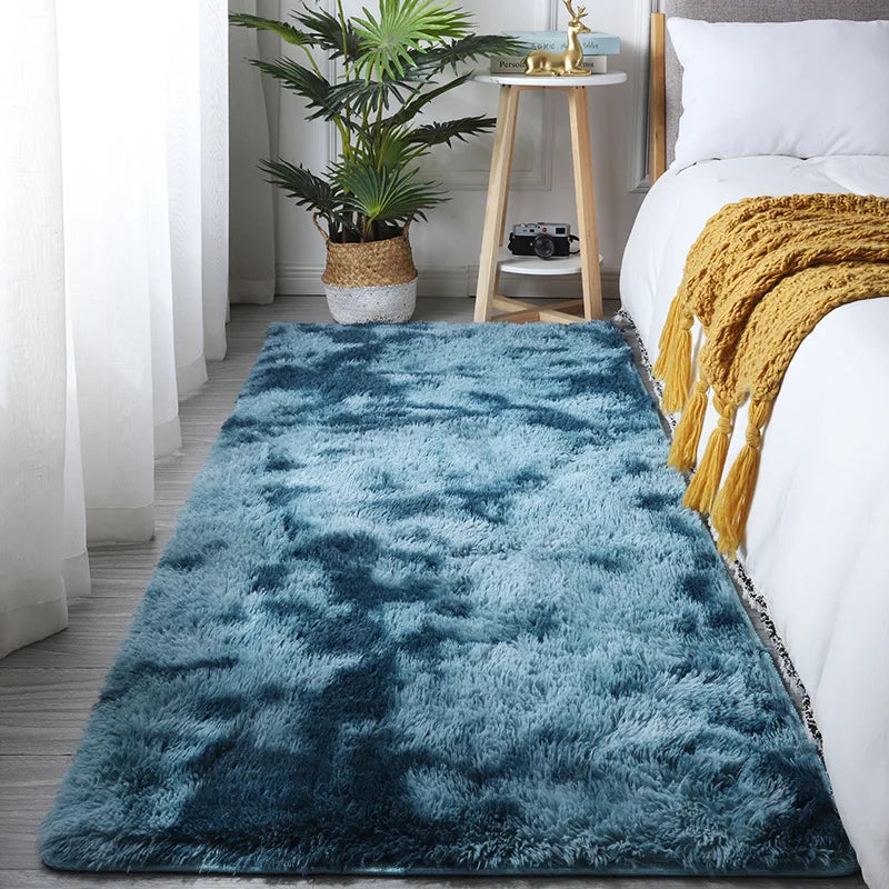 Fluffy Large Carpet Living Room Plush Lounge Rug in The Bedroom Floor Mat Soft Velvet Carpets For Children Kids Decoration 