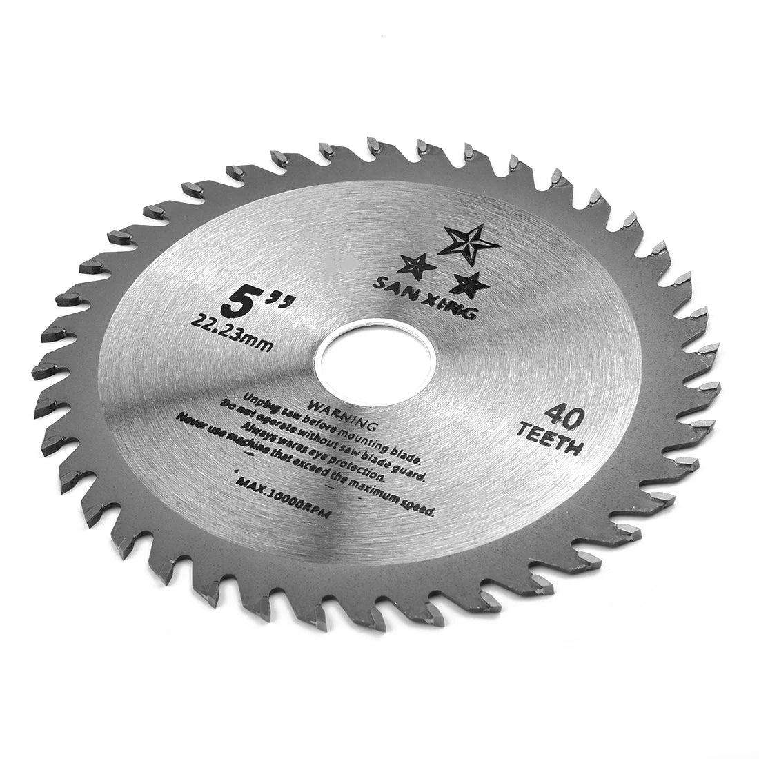 5inch 125mm Cutting Disc Mini Circular Saw Blade For Wood Plastic Metal Rotating Carbide Cutting Tools 40 Teeth 12000 Max RPM