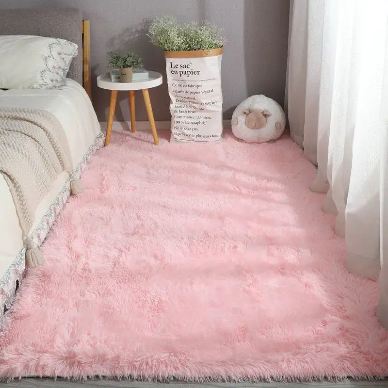 Fluffy Large Carpet Living Room Plush Lounge Rug in The Bedroom Floor Mat Soft Velvet Carpets For Children Kids Decoration 