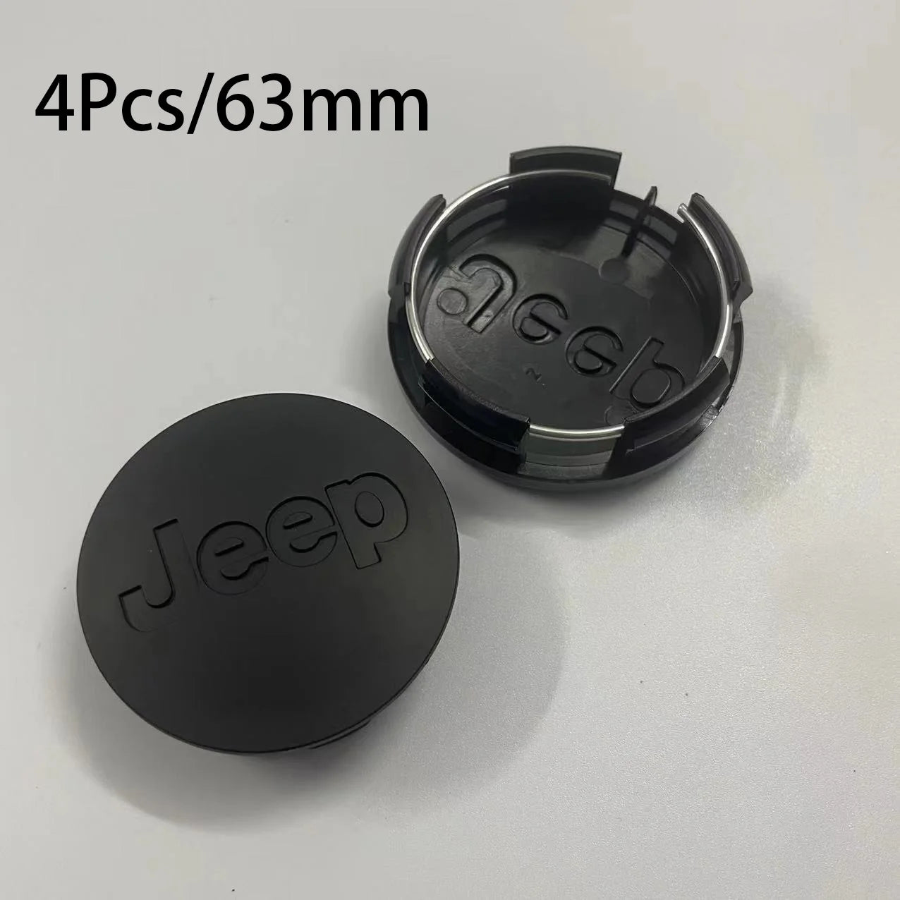 4Pcs 55mm 63mm Jeep Logo Hub Caps Car Wheel Center Cover For Jeep Grand Cherokee Wrangler JK Gladiator Compass Renegade Patriot